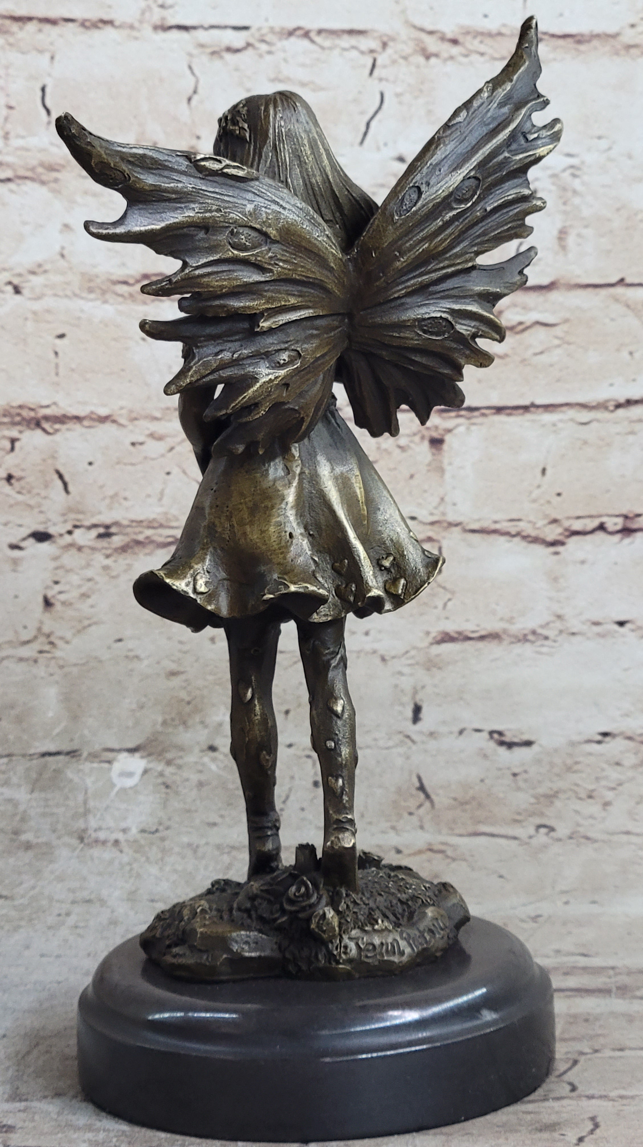 Art Deco Fantasy Butterfly Fairy Angel Museum Quality Classic Artwork Bronze Sta