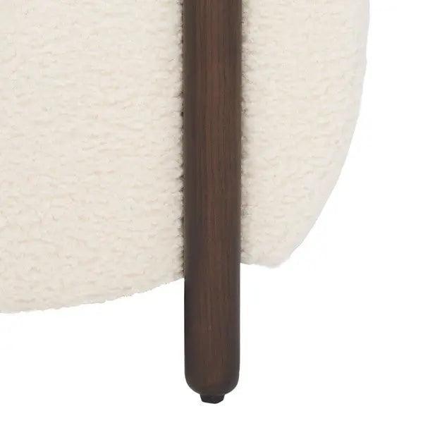 Safavieh Westley Ivory Barrel Back Accent Chair