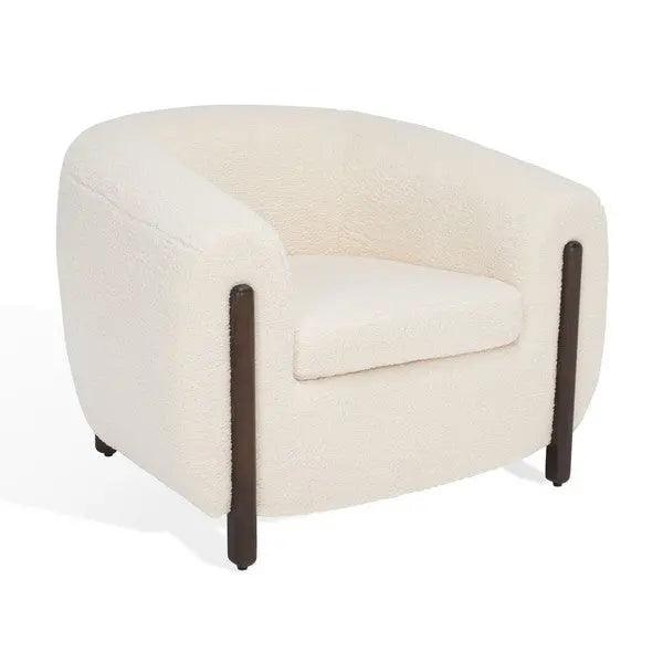 Safavieh Westley Ivory Barrel Back Accent Chair