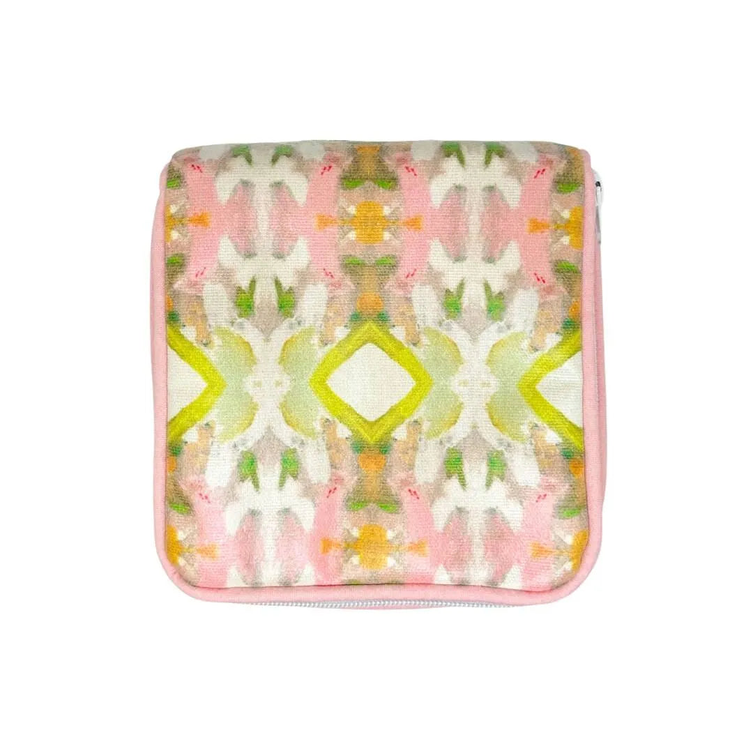 White Lotus Jewelry Case with Pink