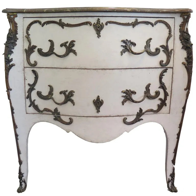 19th Century Swedish Painted Rococo Commode