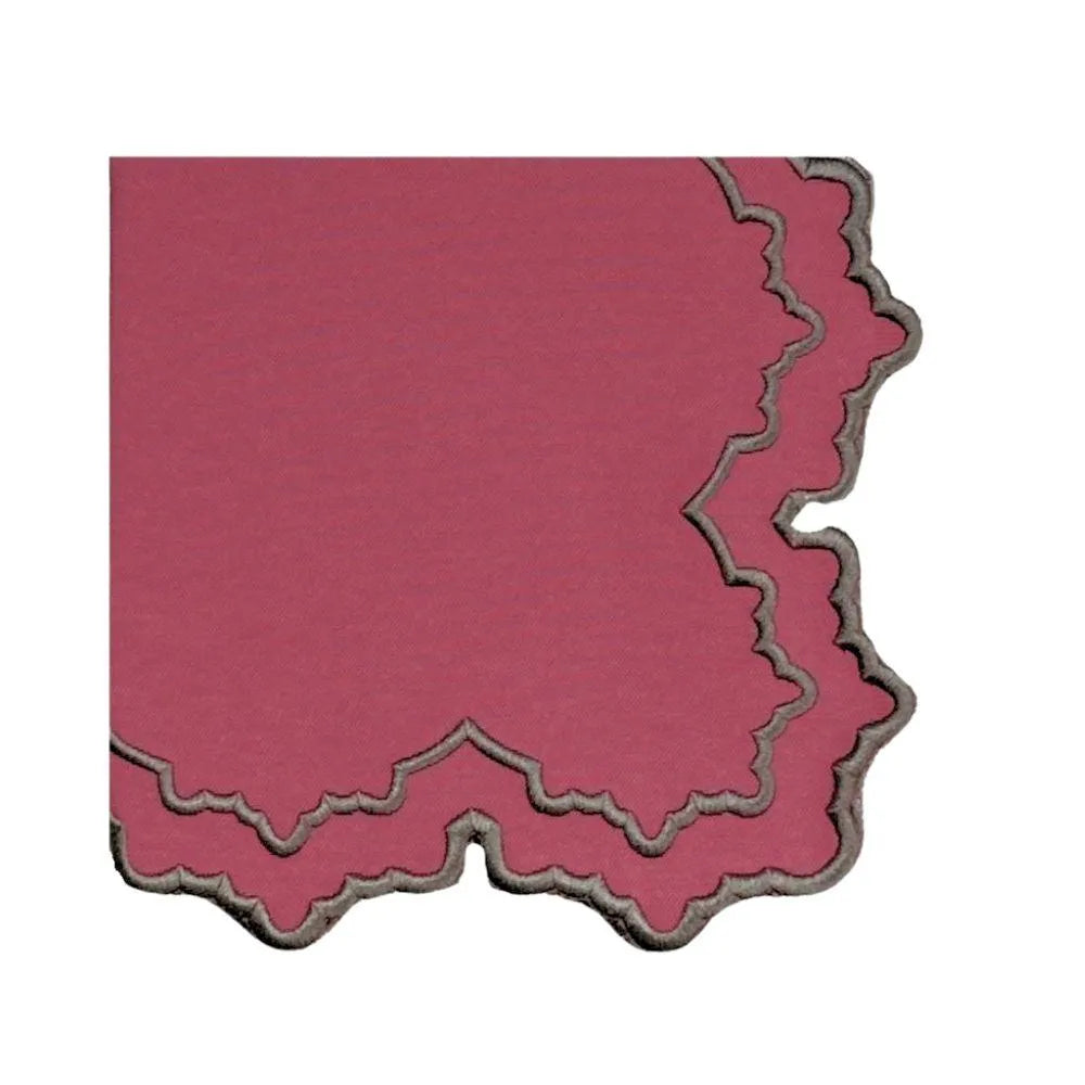 Flying Sheep Country Whitley Napkin - Burgandy (Set of 4)