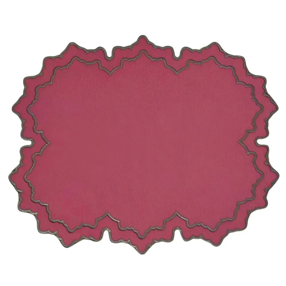 Flying Sheep Country Whitley Placemat - Burgandy (Set of 4)