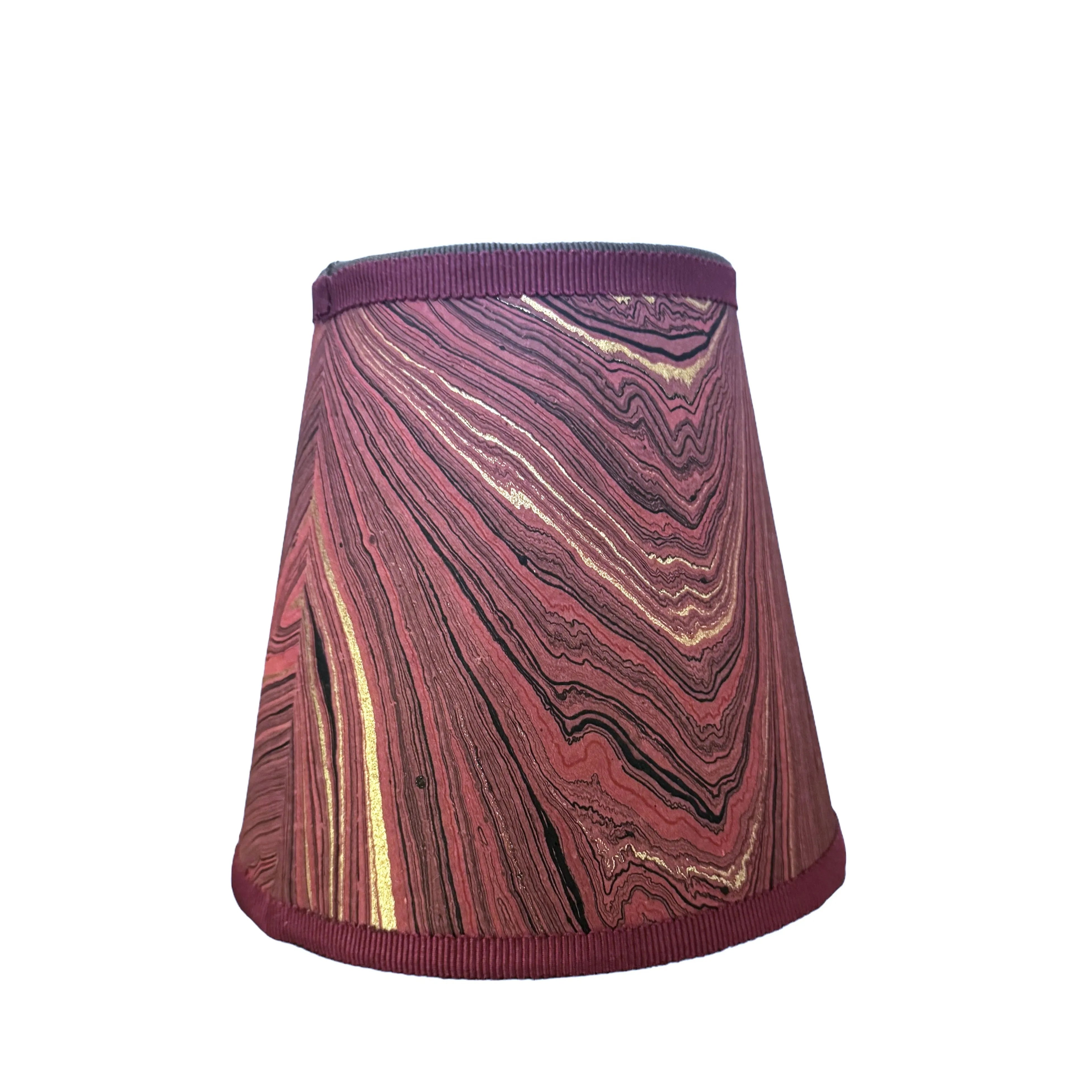 Small Marble Shade Cover in Wine