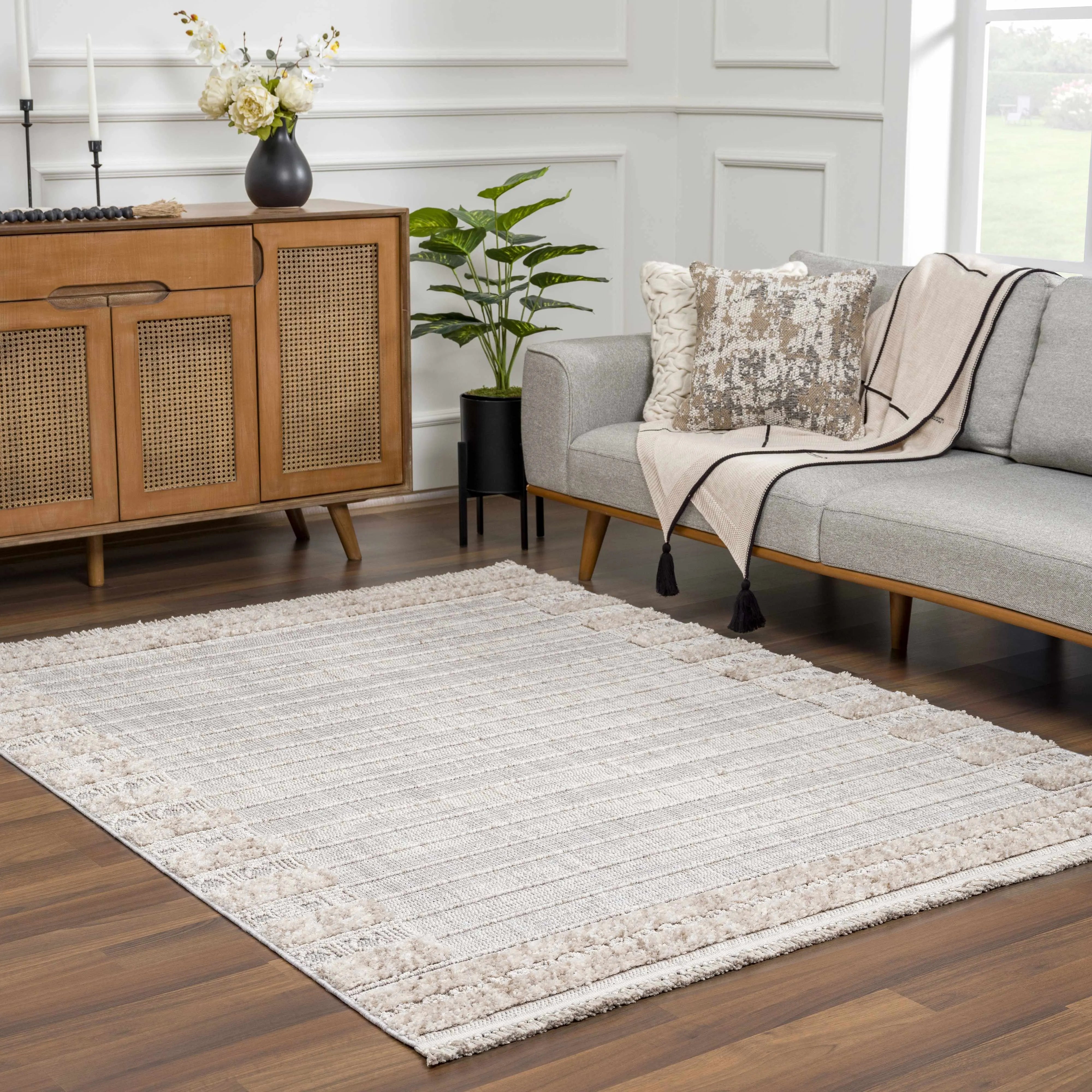 Sulak Cream Area Rug - Clearance