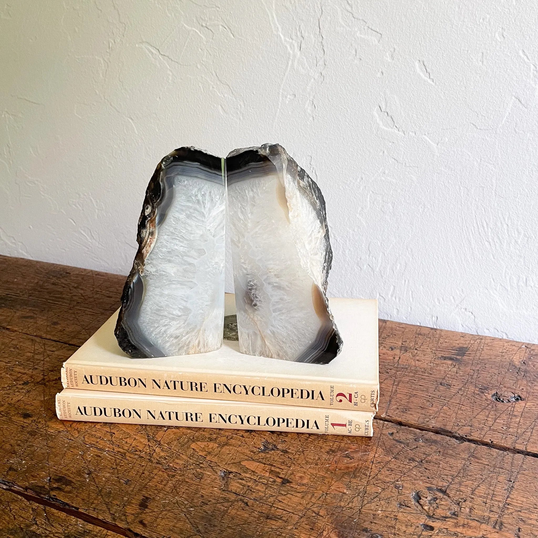 Agate Druzy Bookend Pair