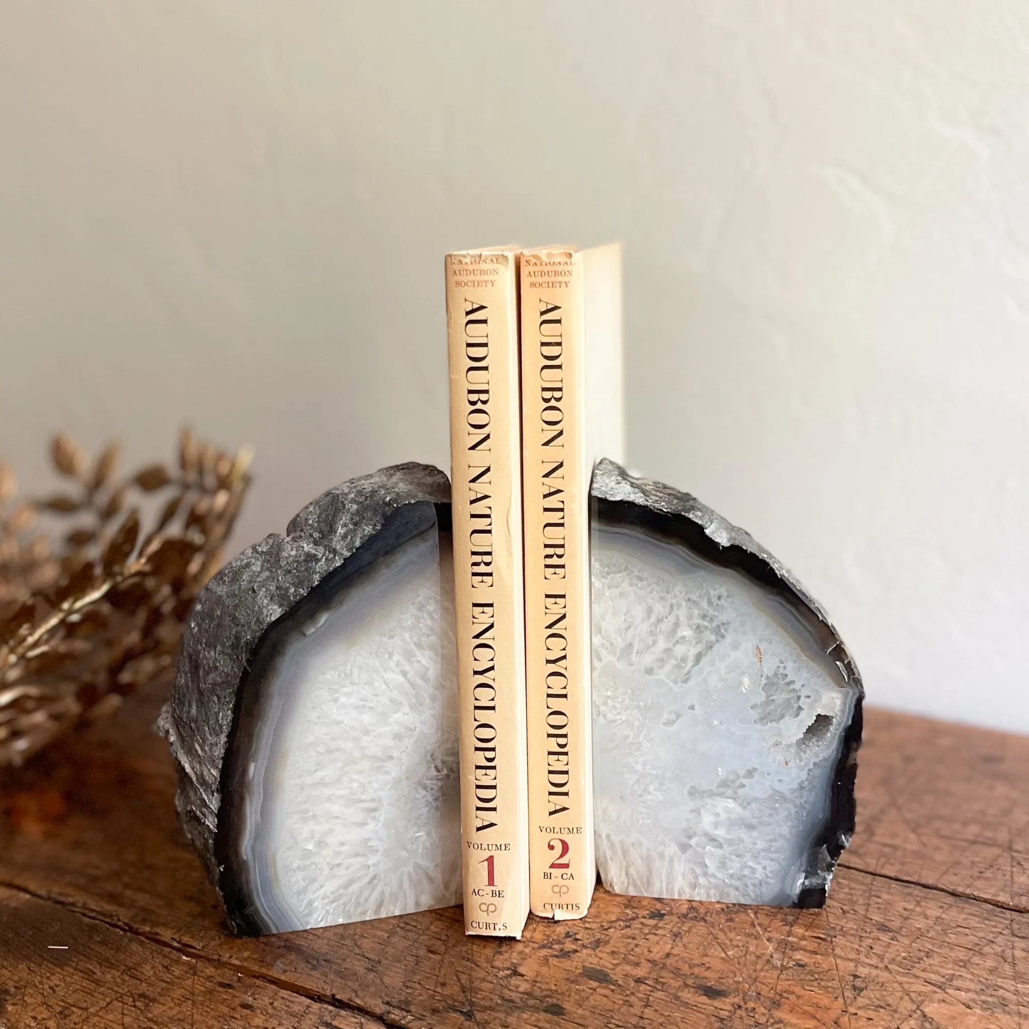 Agate Druzy Bookend Pair