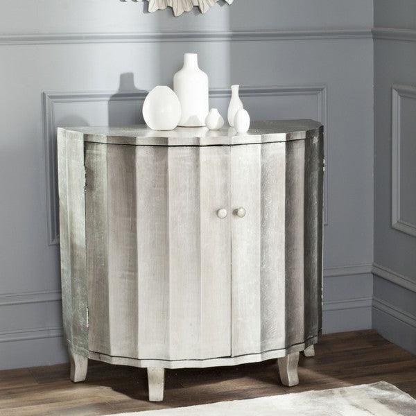 Safavieh Rutherford Demilune Silver Cabinet