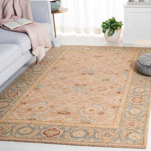 Anatolia Wool Rug in Brown and Blue