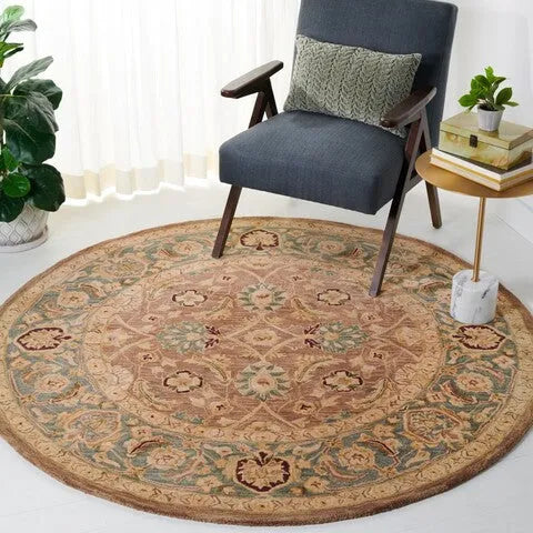 Anatolia Wool Rug in Brown and Blue