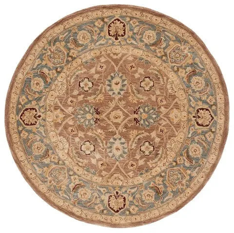 Anatolia Wool Rug in Brown and Blue