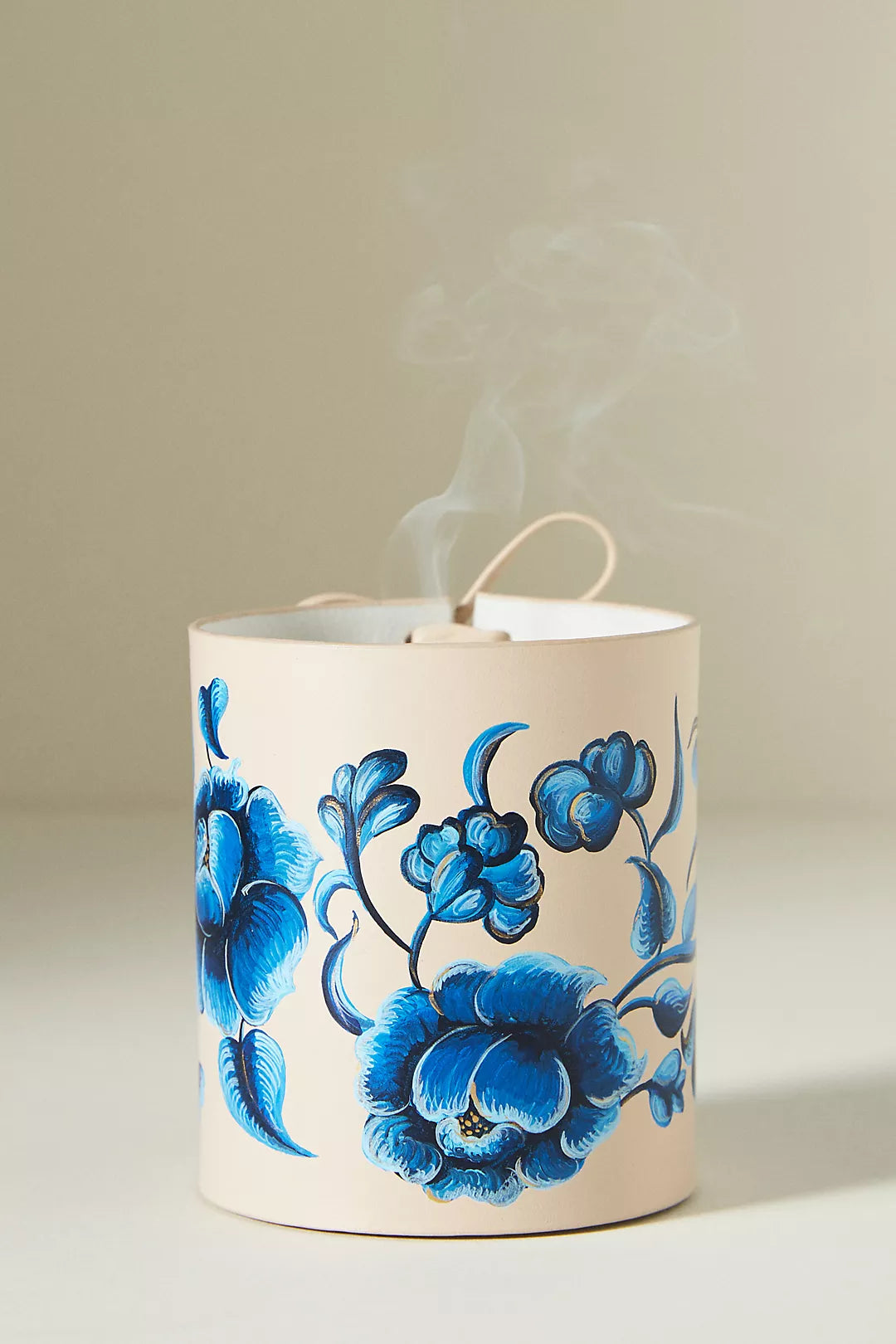 Parisian Flowers Beige Candle