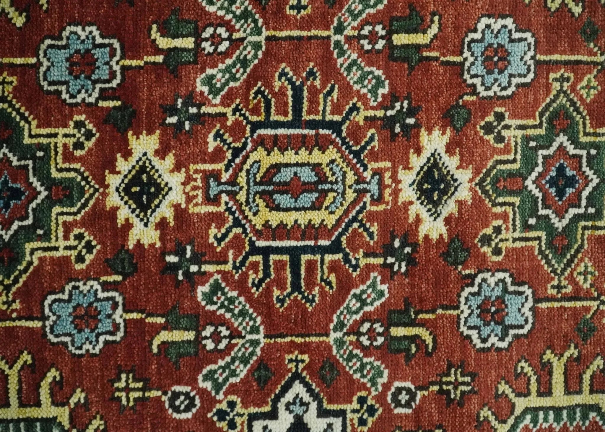 Antique Hand Knotted Brown Traditional Vintage Style Oushak Custom Made Wool Area Rug