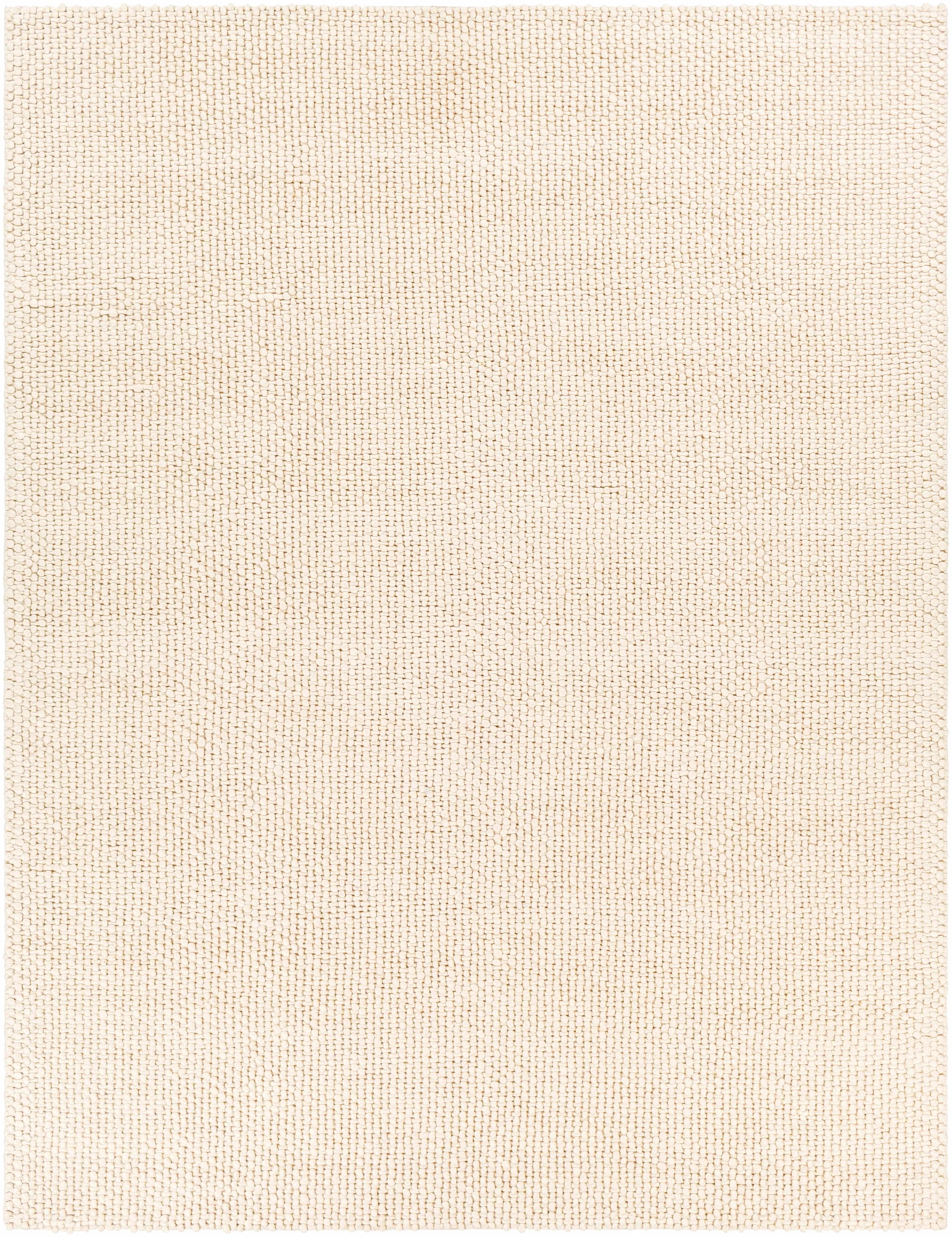 Lucerne Plain Cream Wool Rug LNE-1000