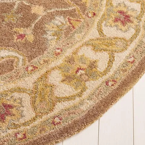 Antiquity Wool Rug in Brown and Gold