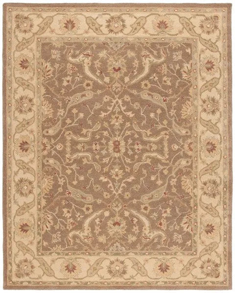 Antiquity Wool Rug in Brown and Gold