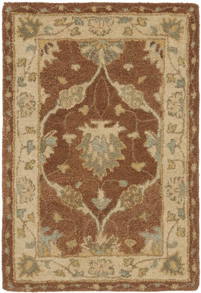 Antiquity Wool Rug in Brown and Taupe