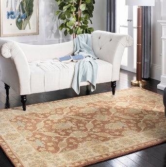 Antiquity Wool Rug in Brown and Taupe