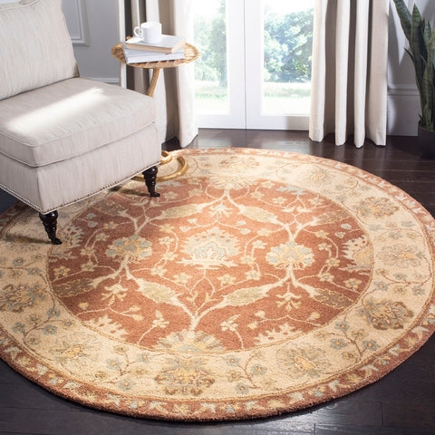 Antiquity Wool Rug in Brown and Taupe