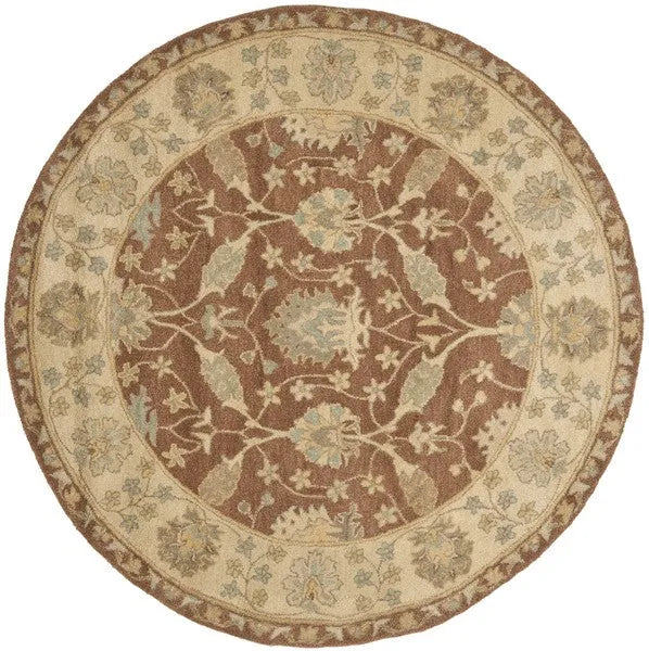 Antiquity Wool Rug in Brown and Taupe