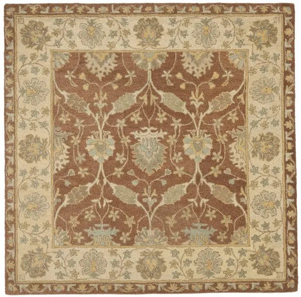 Antiquity Wool Rug in Brown and Taupe