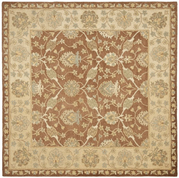 Antiquity Wool Rug in Brown and Taupe