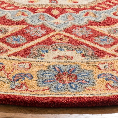 Antiquity Wool Rug in Red and Orange