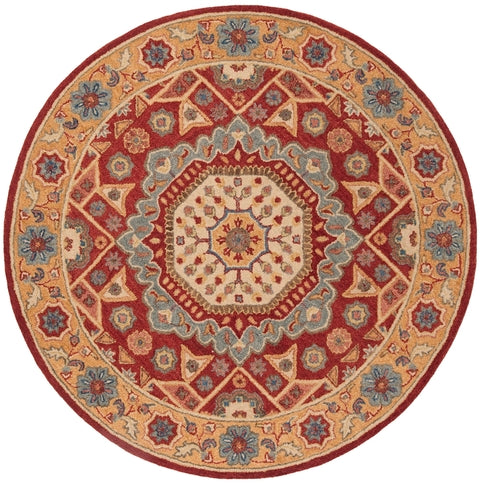 Antiquity Wool Rug in Red and Orange