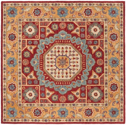 Antiquity Wool Rug in Red and Orange