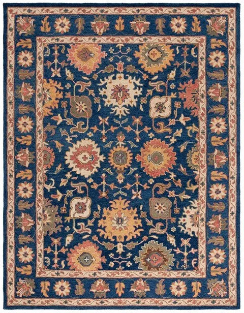 Antiquity Wool Rug in Navy and Beige