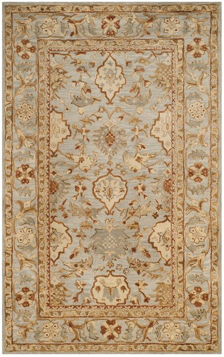 Antiquity Wool Rug in Light Gray