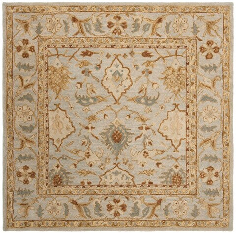 Antiquity Wool Rug in Light Gray