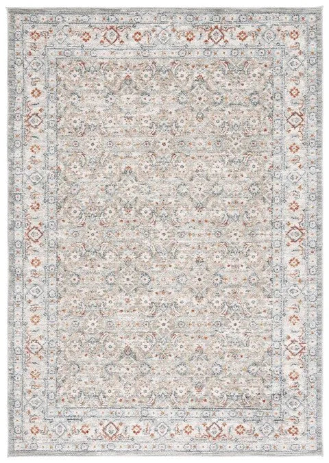 Avalon Polyester Rug in Gray and Light Blue