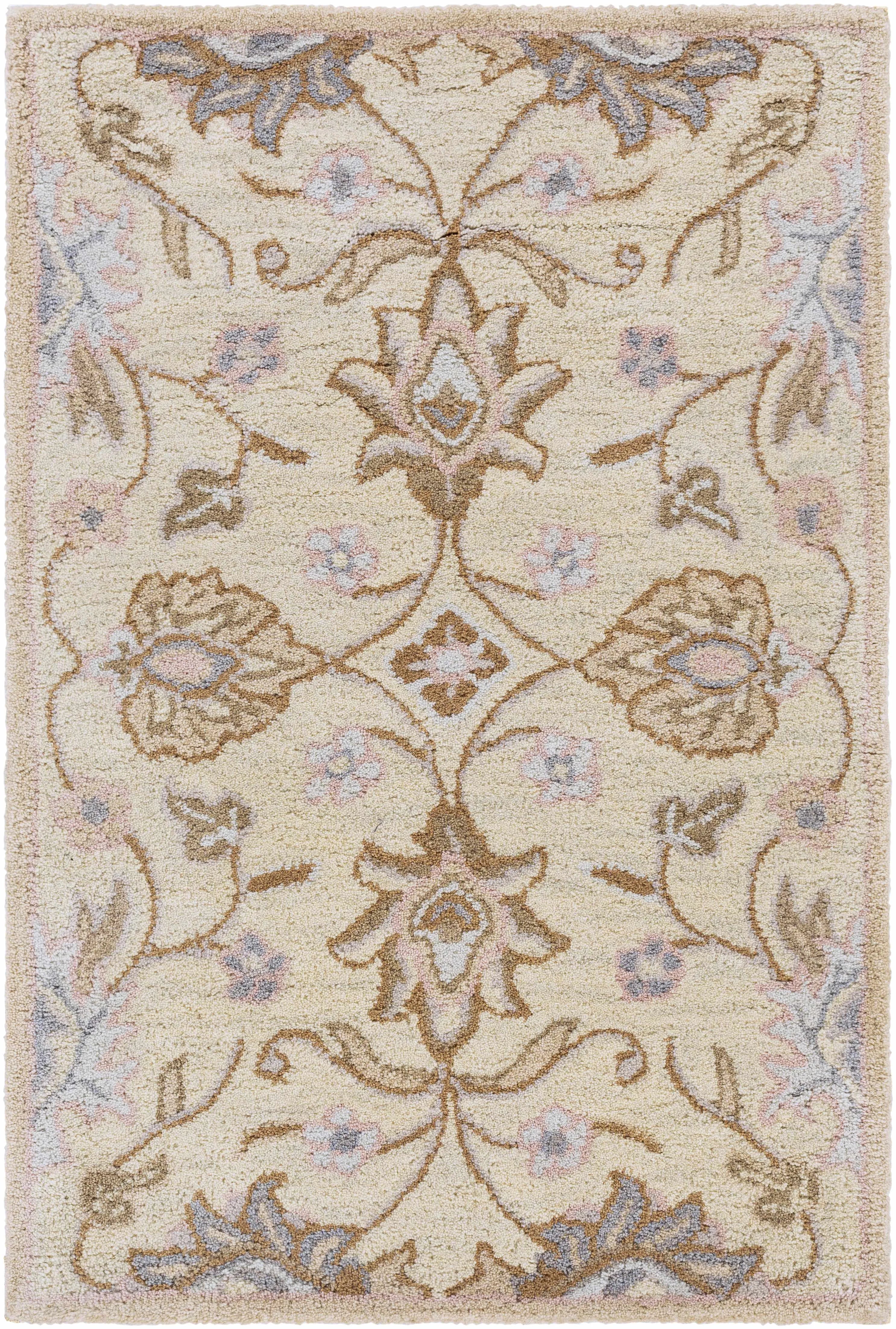 Conesus Hand Tufted Ivory 1109 Wool Rug