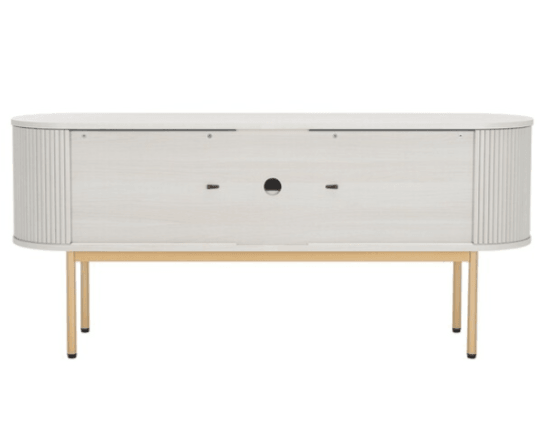 Safavieh Shaelynn Sideboard in Bleached White with Sliding Cabinets