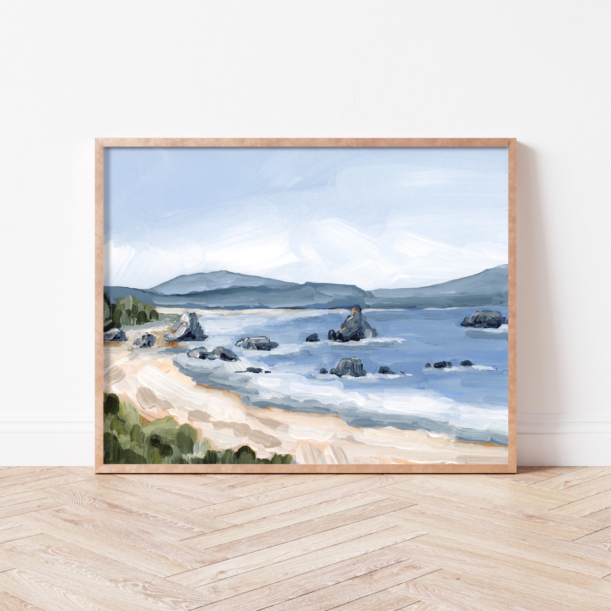 "Battle Rock Beach" Art Print