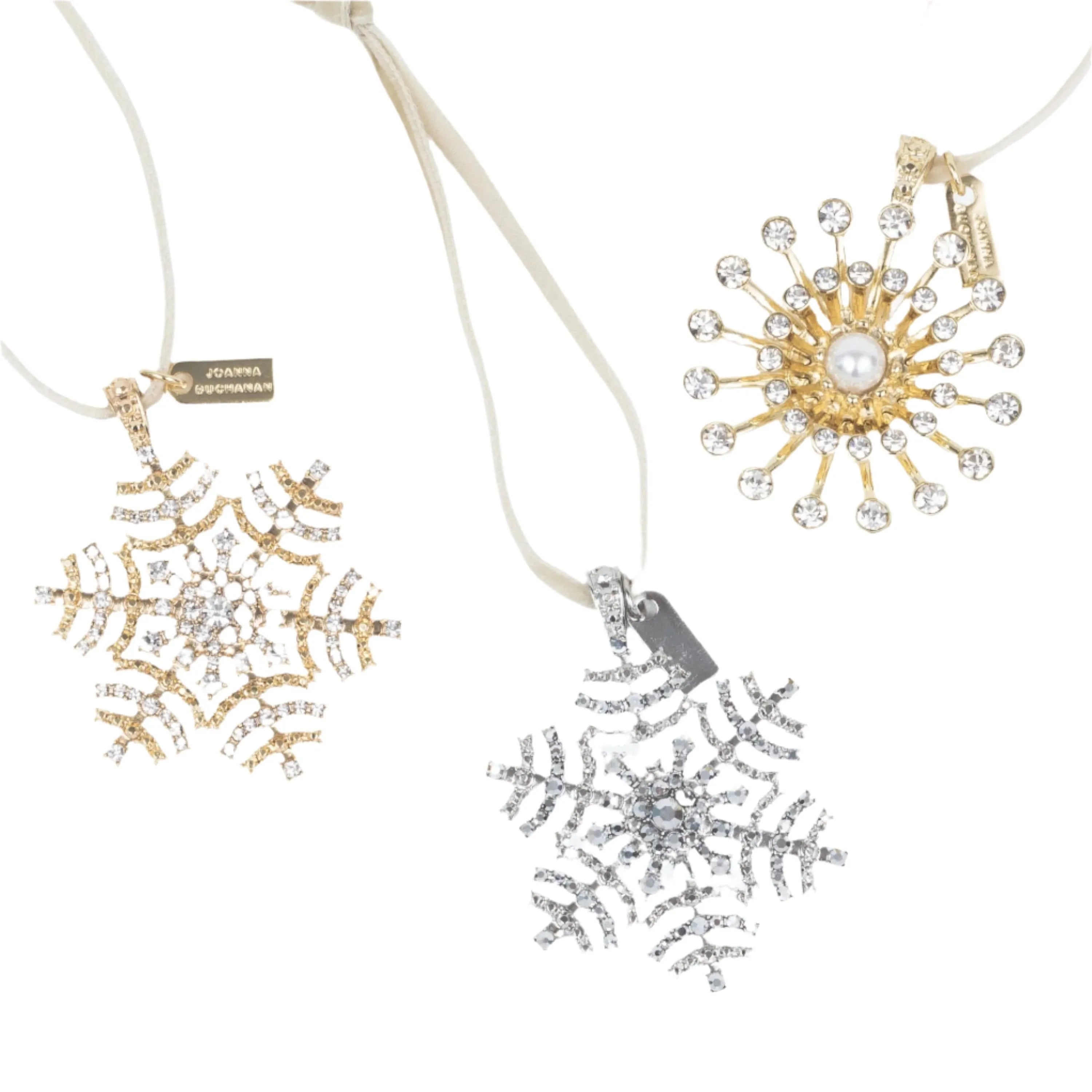 Snowflake hanging ornaments