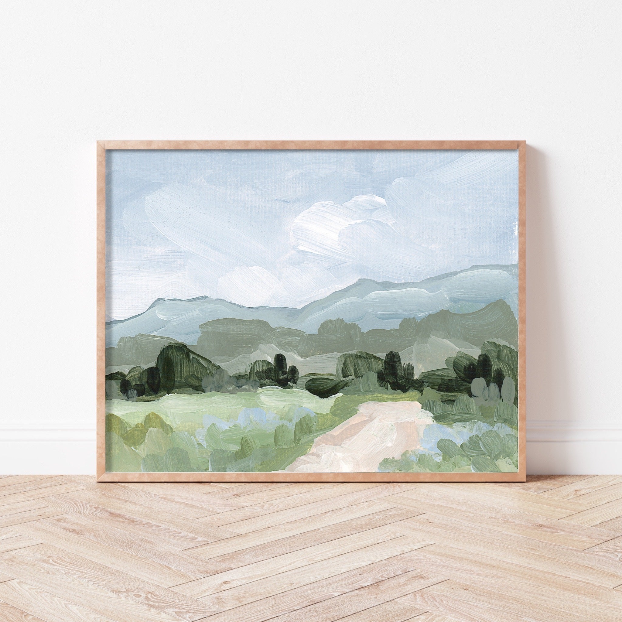 "Blue Fields" Art Print