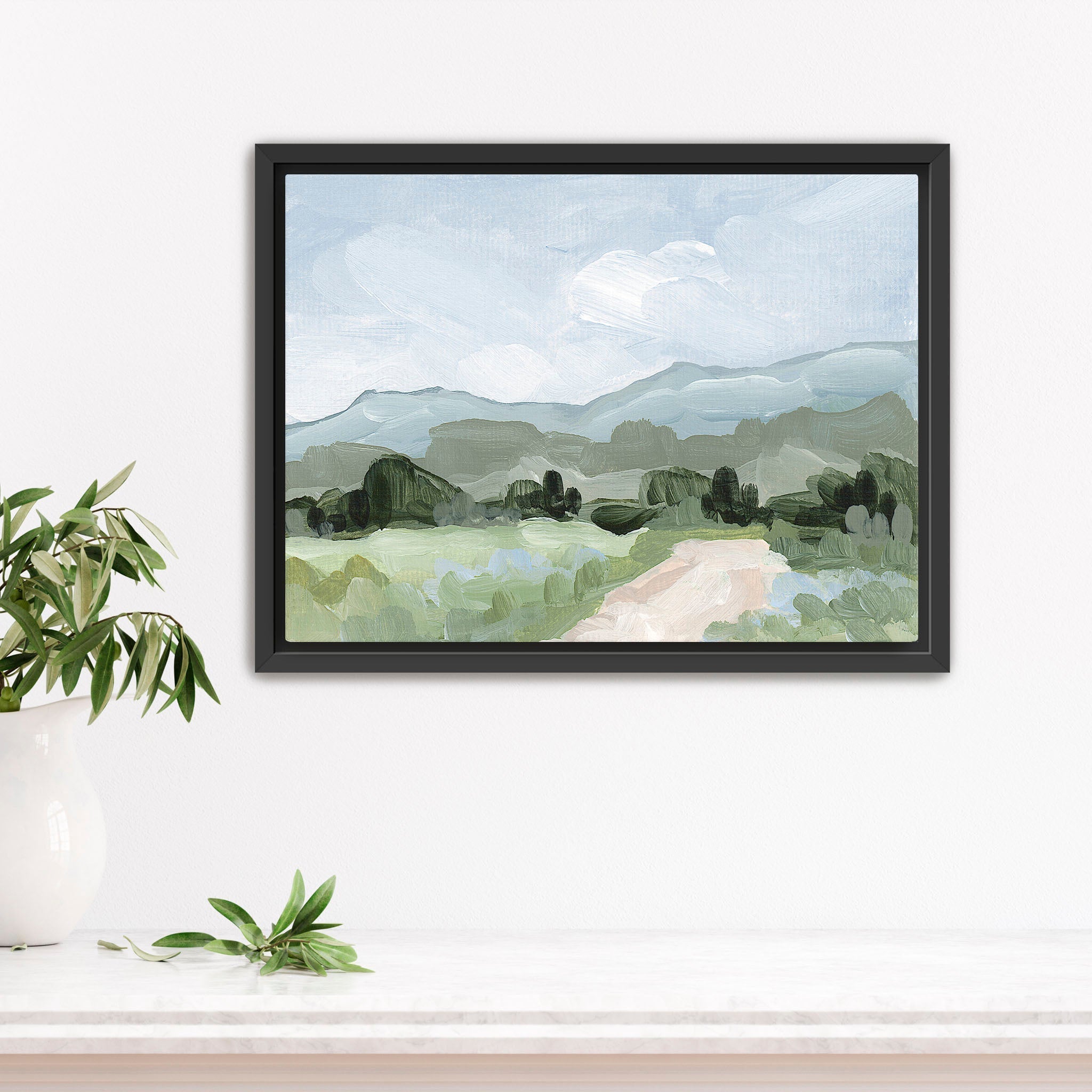 "Blue Fields" Art Print