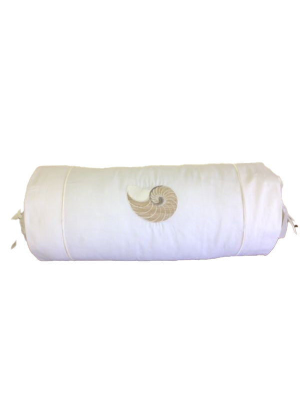 Bolster, Striped Nautilus (Beige)