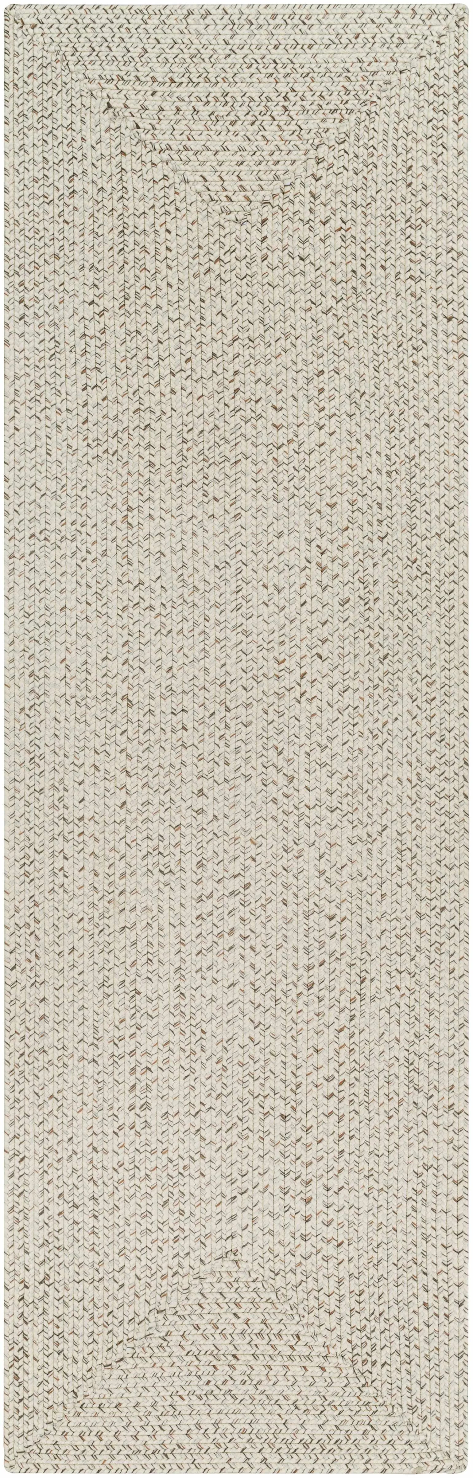 Beige Braided Faux Jute Rug