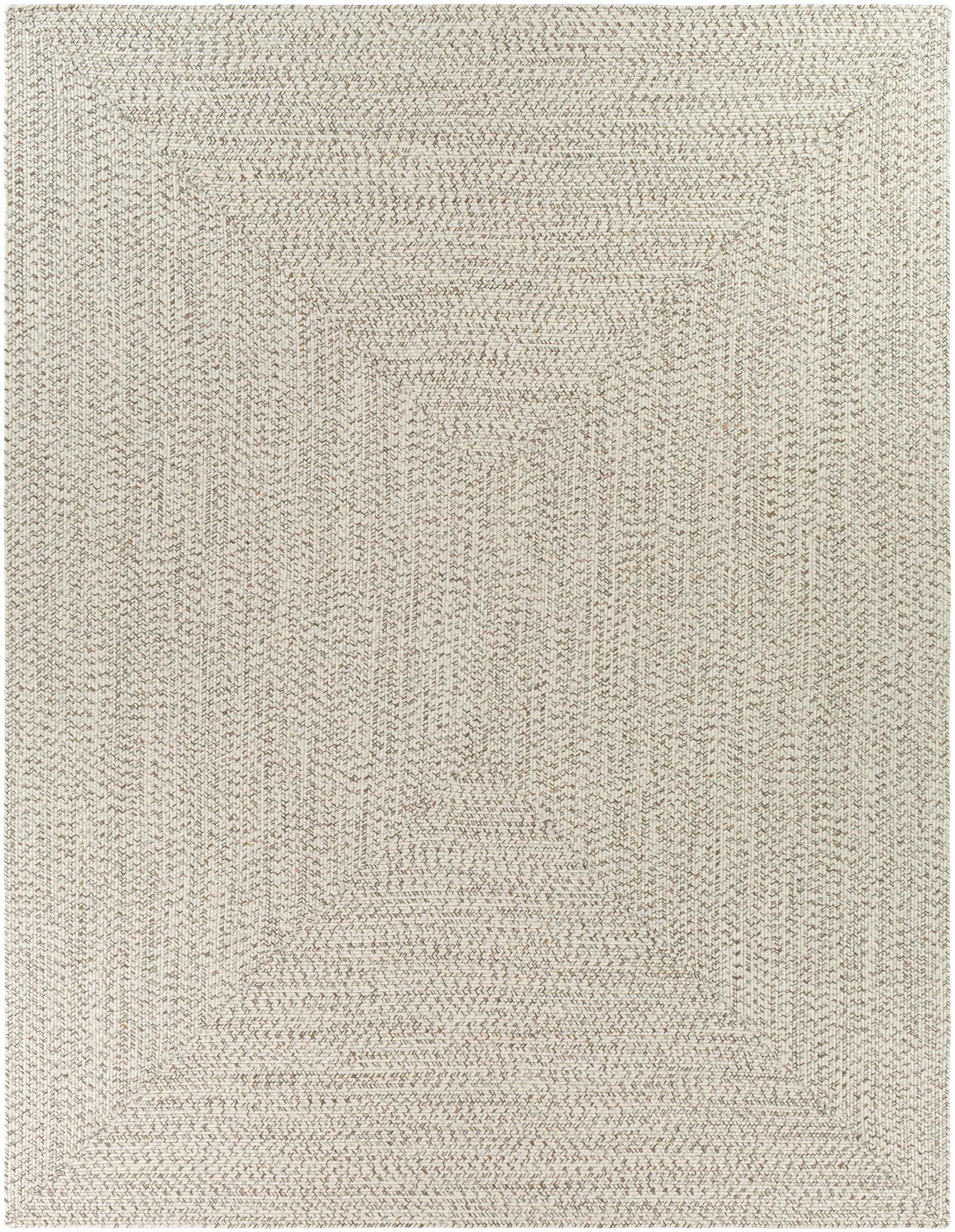 Beige Braided Faux Jute Rug