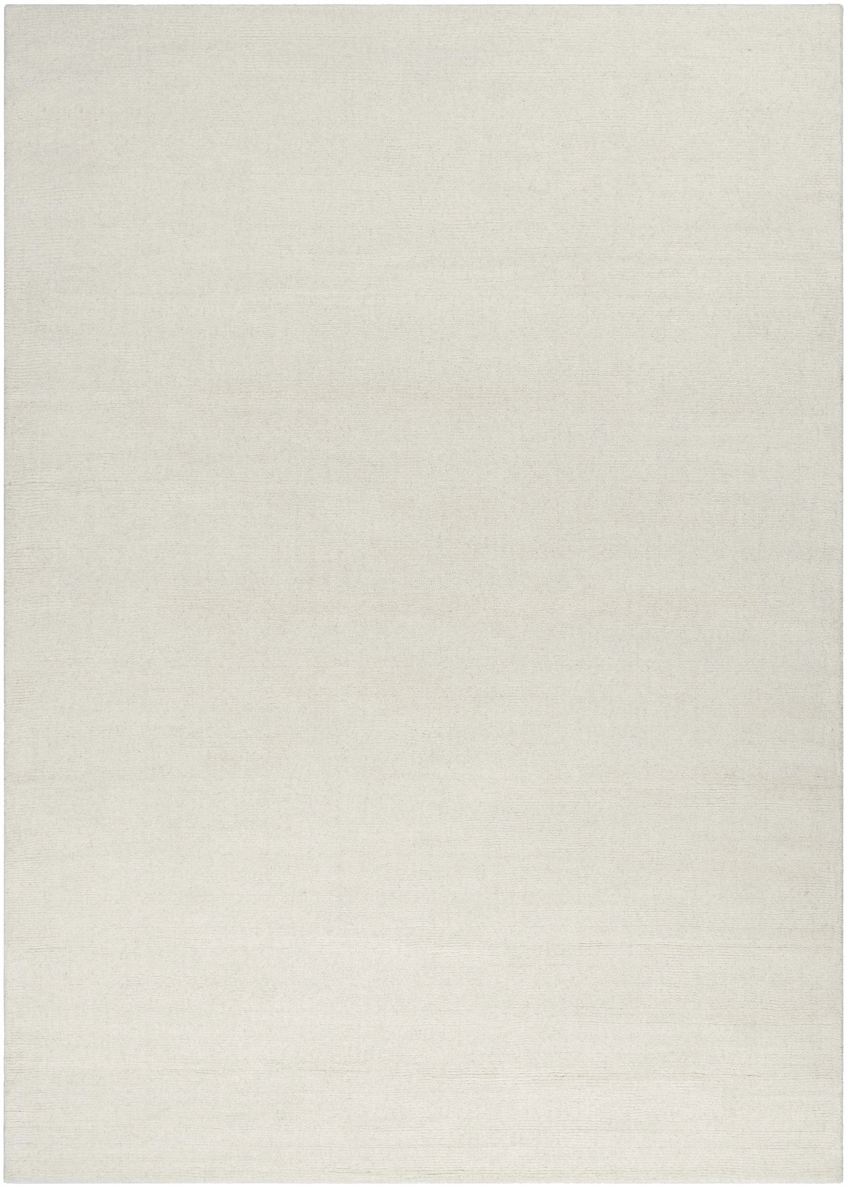 Brockton Solid Wool Light Beige Area Rug