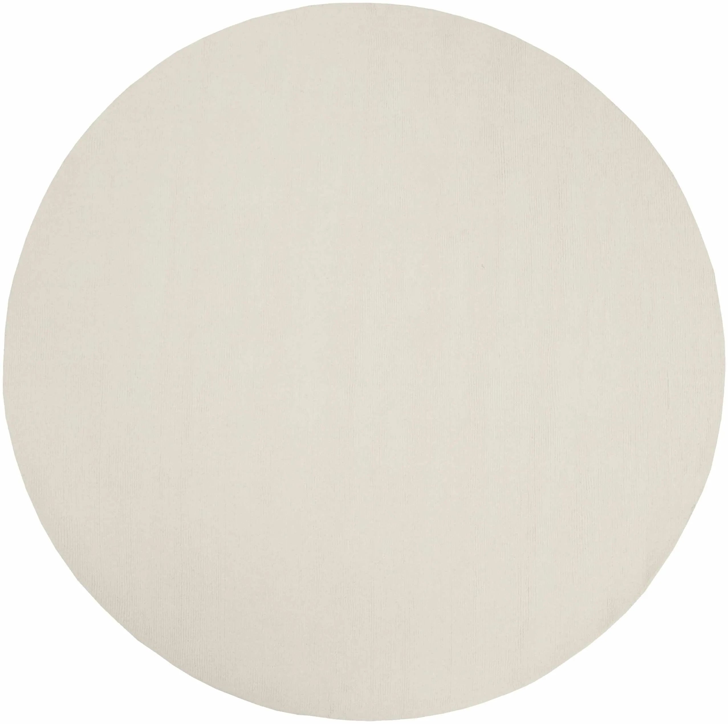 Brockton Solid Wool Light Beige Area Rug