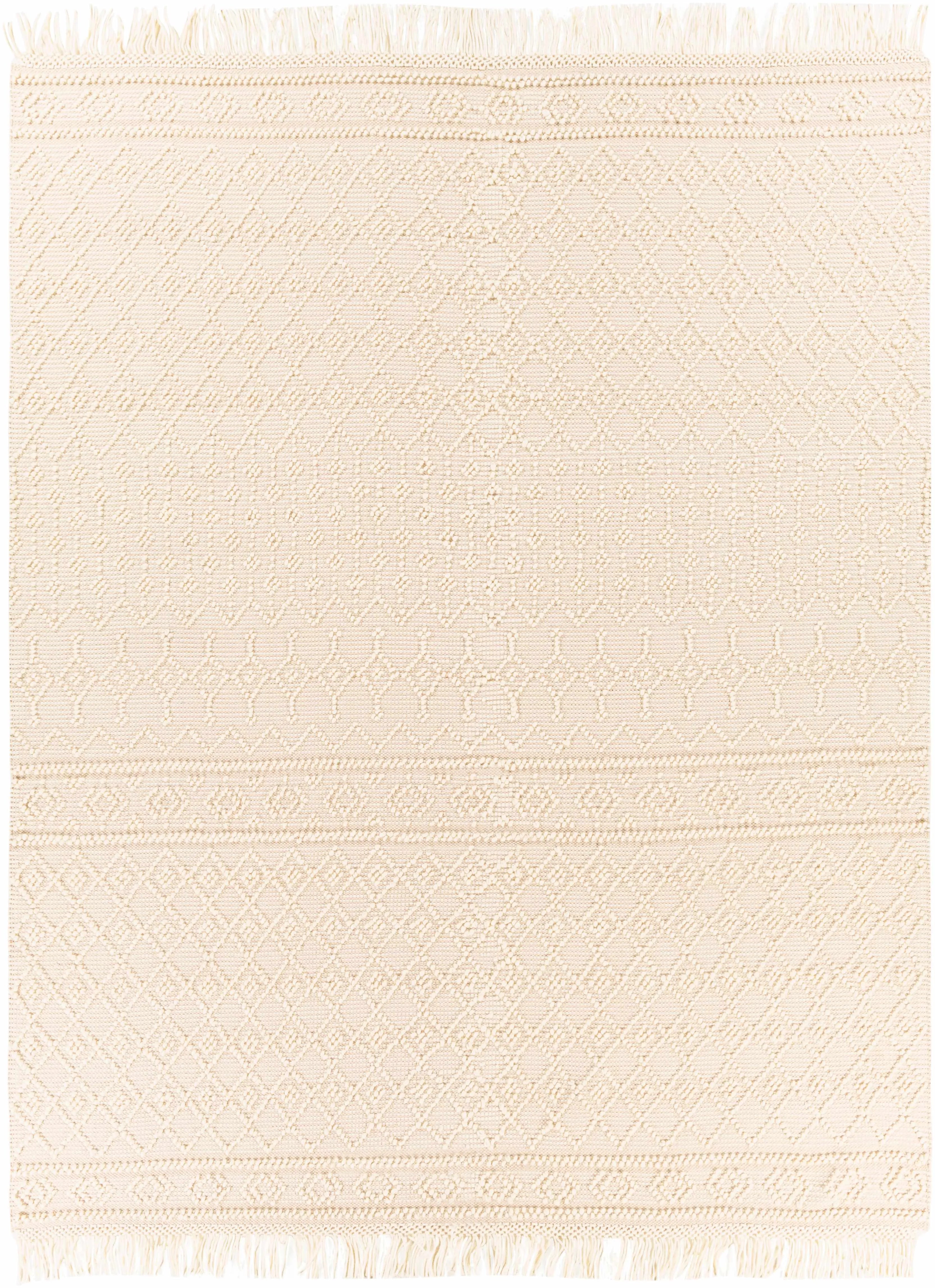 Brothers Beige Wool&Cotton Rug