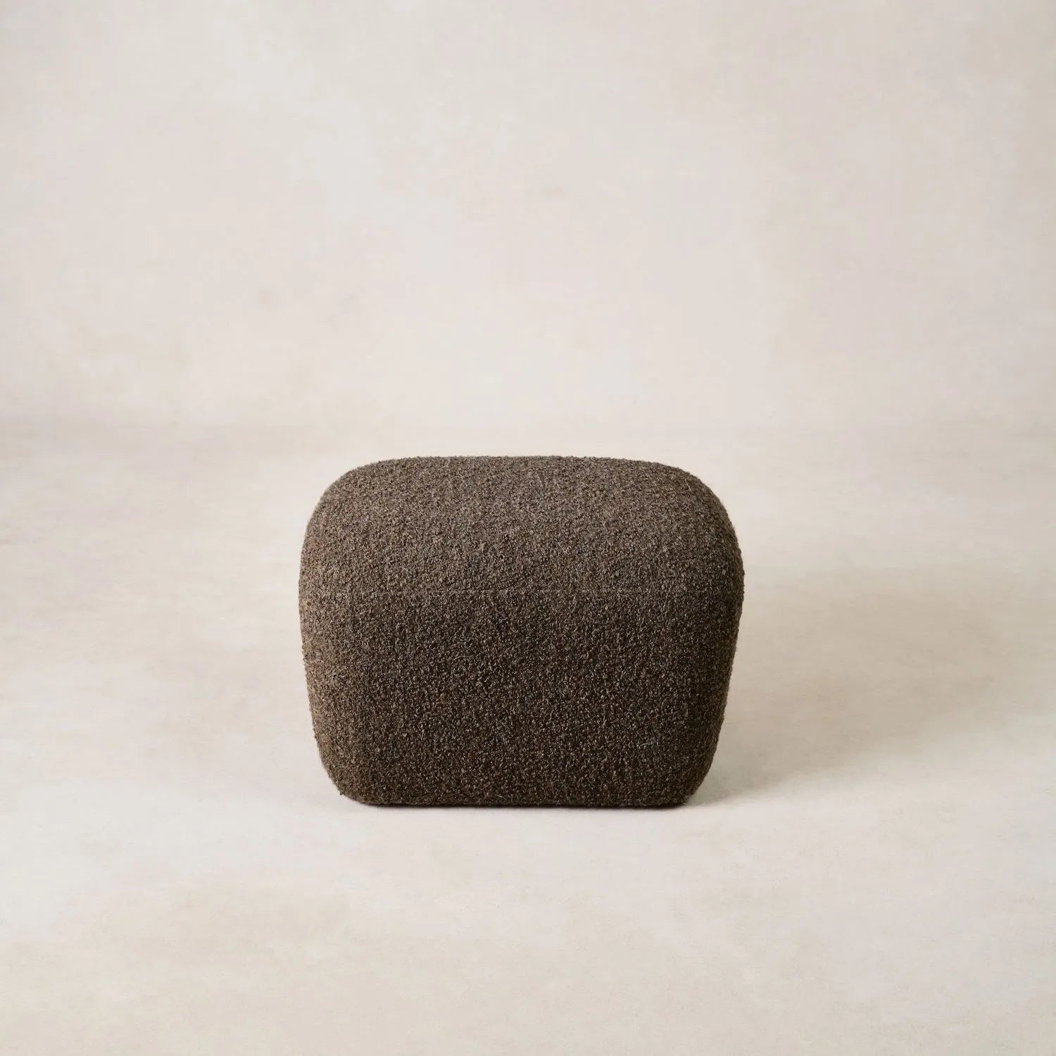 Papa Teddy Ottoman - Mocha Boucle