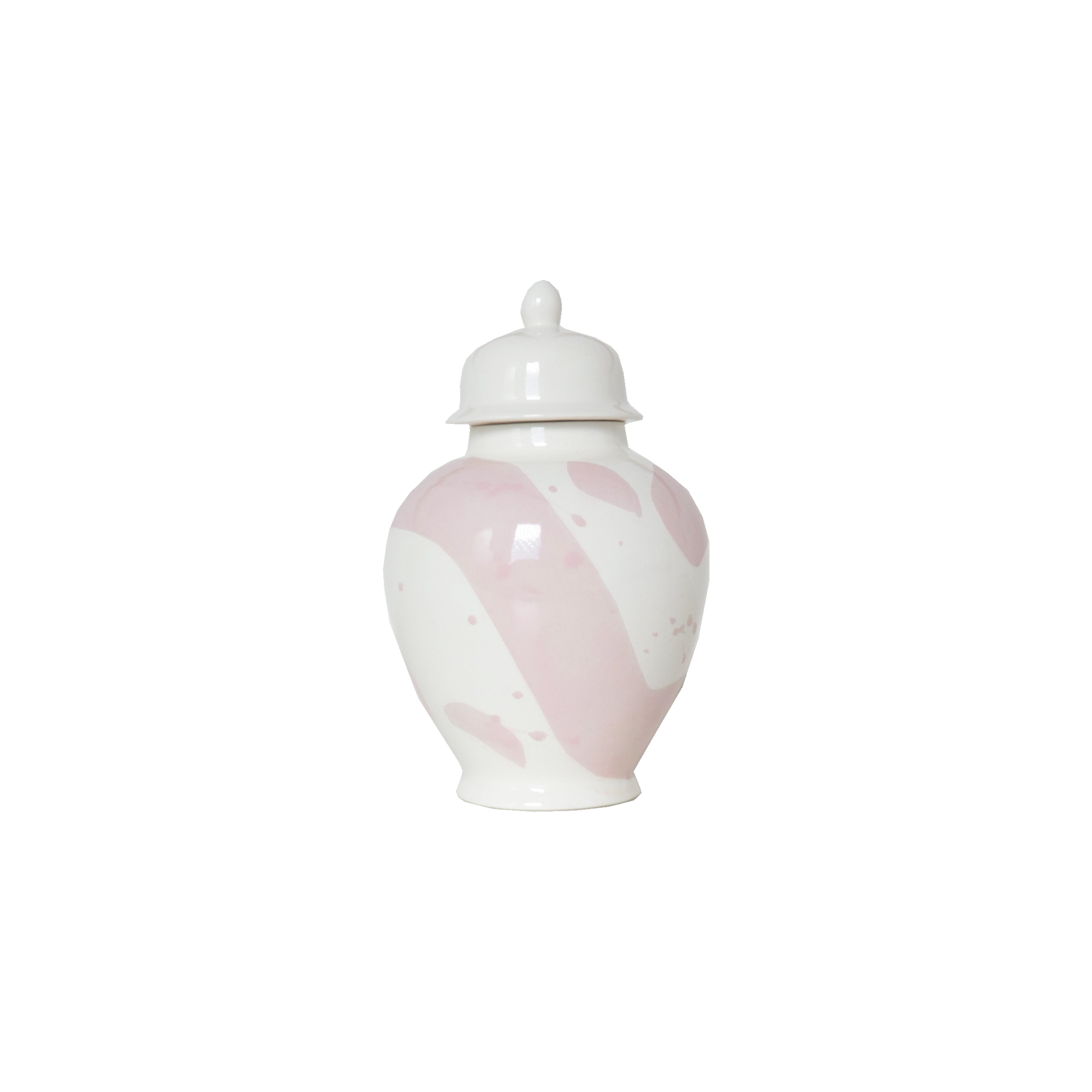 Cherry Blossom Pink Brushstroke Ginger Jar