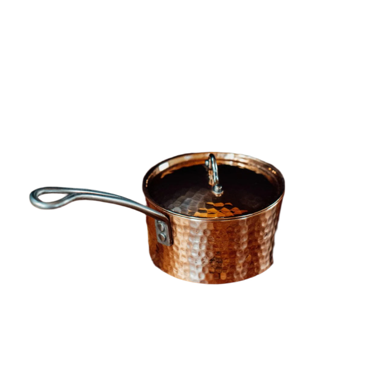 Petite French Copper Butter Pot With Lid