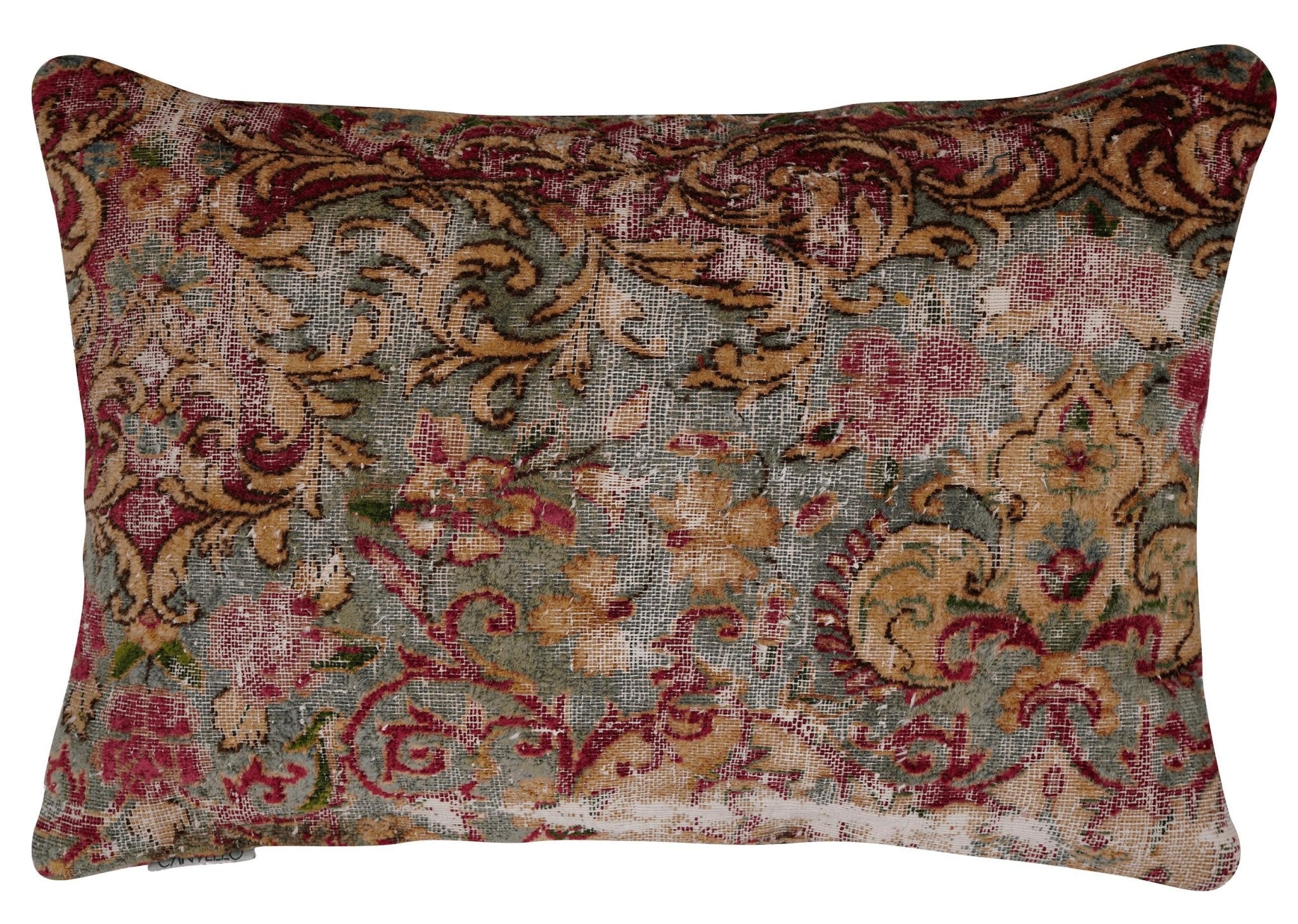 Canvello Antique Rug Sofa Cushion Covers With Zipper - 16"x24"