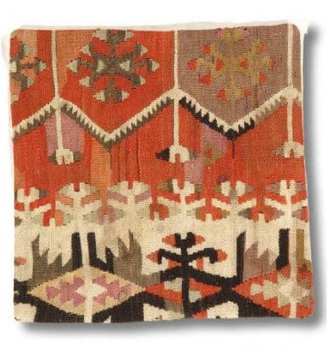 Canvello Canvello Vintage Turkish Hand Knotted Throw Pillow - 16"x16"